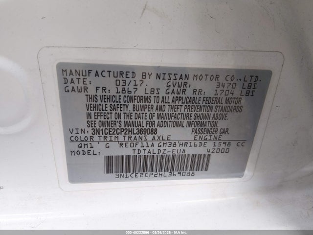 Nissan Versa Sv