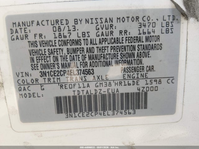 Nissan Versa Sv