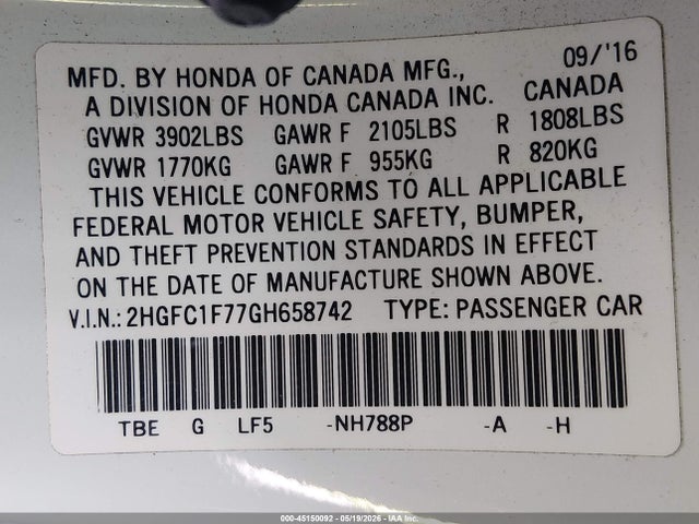 Honda Civic Ex-l