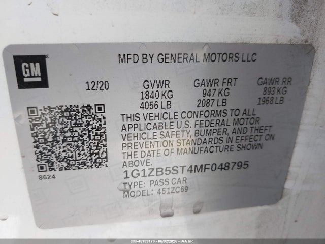 Chevrolet Malibu Fwd Ls