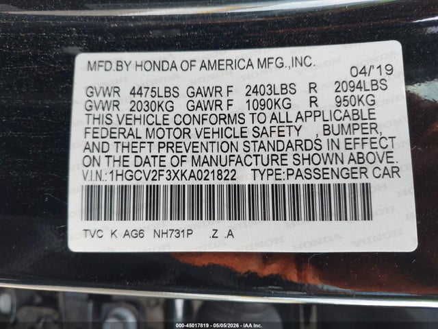 Honda Accord Sport 2.0t