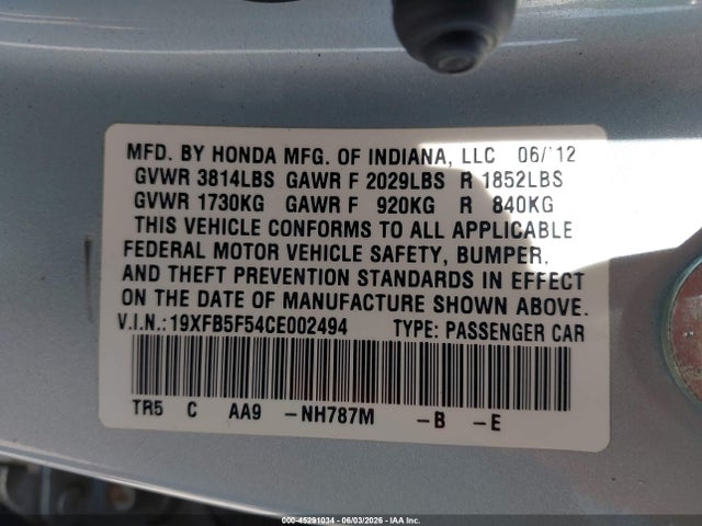Honda Civic Natural Gas