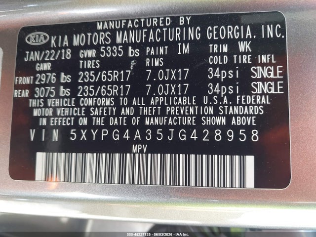 Kia Sorento 2.4l Lx