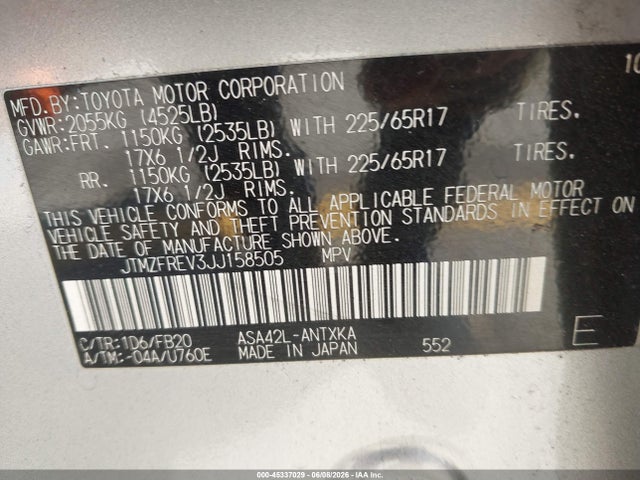 Toyota RAV4 Le