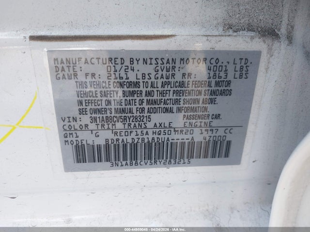 Nissan Sentra Sv Xtronic Cvt