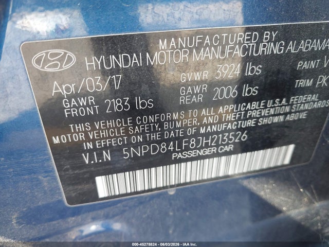 Hyundai ELANTRA Sel