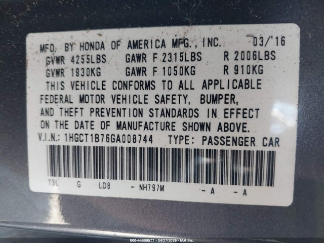 Honda Accord Ex