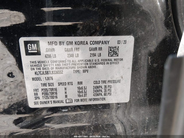 Chevrolet Trax Fwd Lt