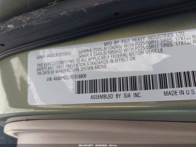 Subaru Outback 2.5i Limited