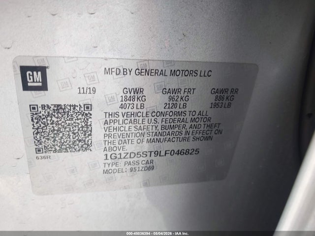 Chevrolet Malibu Fwd Lt