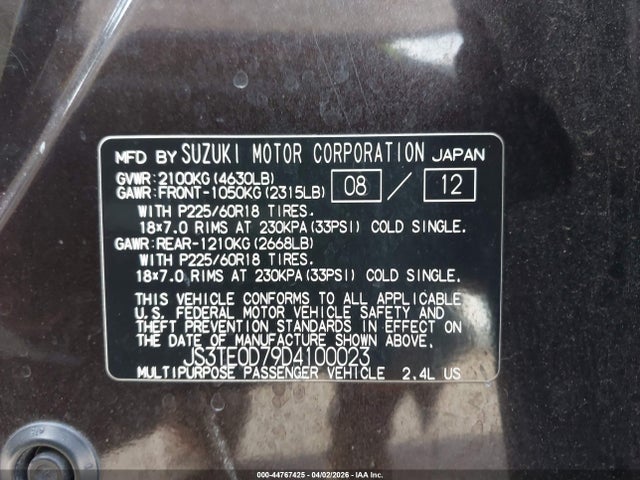 Suzuki Grand Vitara Limited