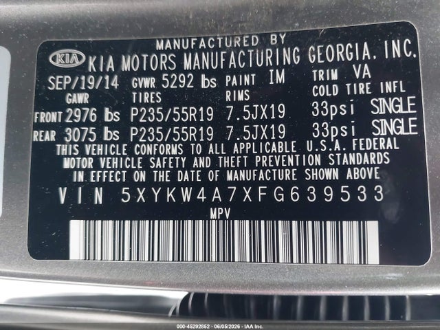 Kia Sorento Limited V6