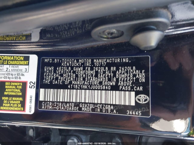 Toyota Camry Xle V6