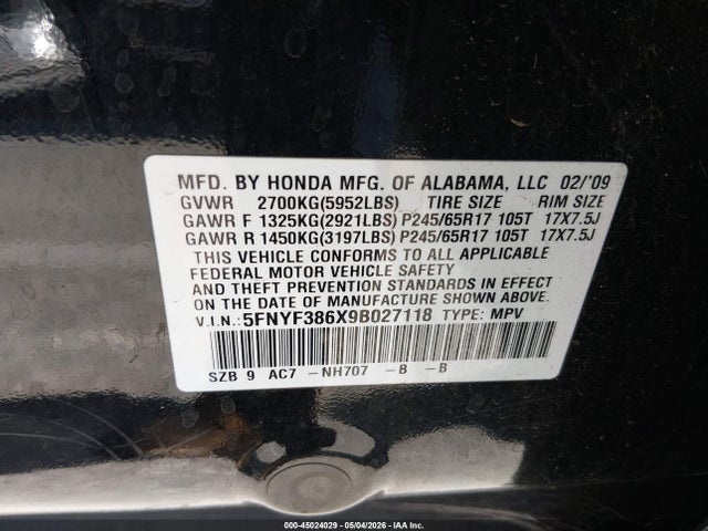 Honda Pilot Ex-l