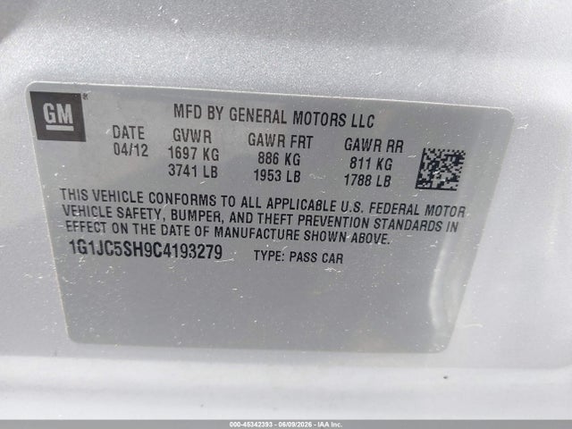 Chevrolet Sonic 2lt