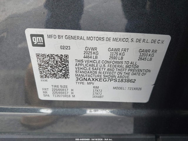 Chevrolet Equinox Fwd Lt