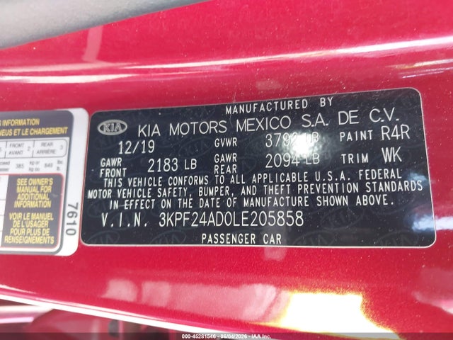 Kia Forte Lxs
