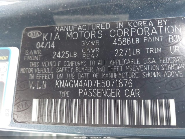 Kia Optima Lx