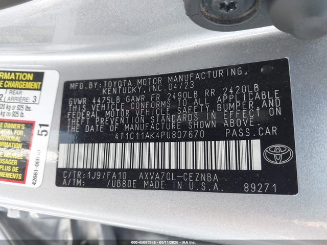 Toyota Camry Le