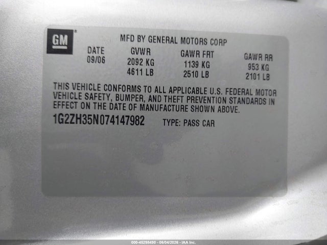 Pontiac G6 Gt