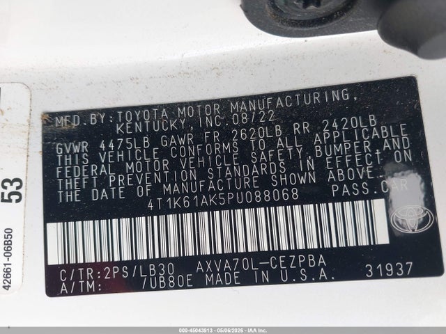 Toyota Camry Xse