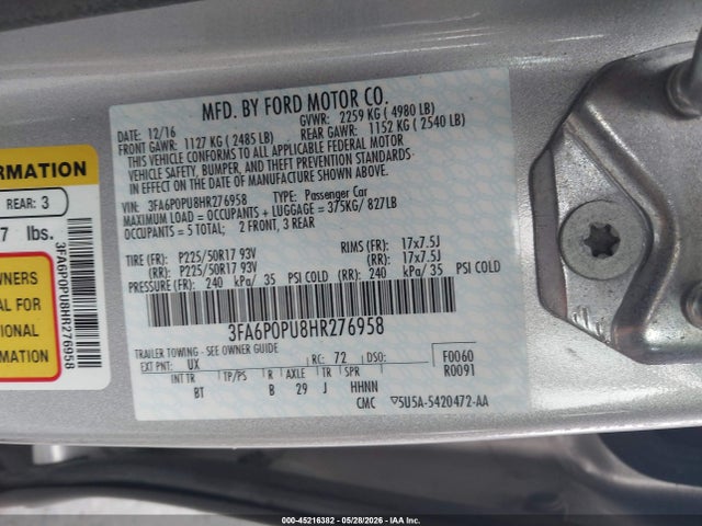Ford Fusion Se Luxury