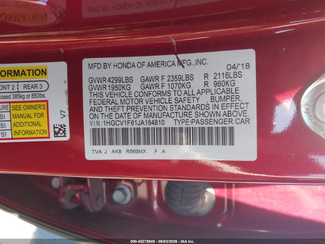 Honda Accord Ex-l