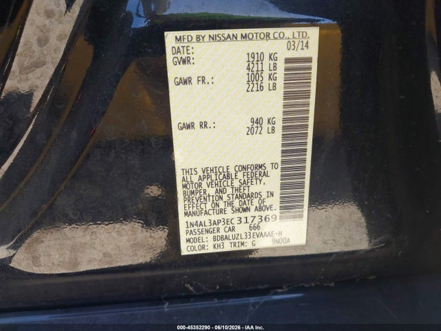 Nissan Altima 2.5 Sv