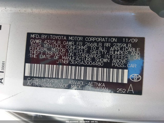 Toyota Camry Le