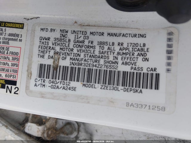 Toyota Corolla S