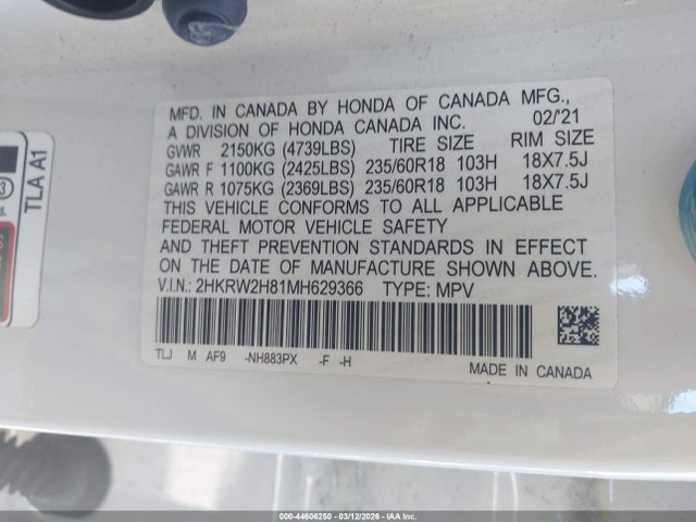 Honda CR-V Awd Ex-l