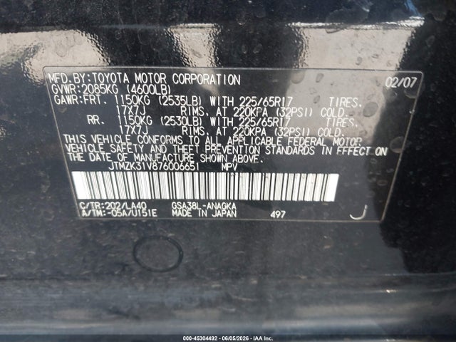 Toyota RAV4 Limited V6