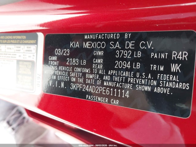 Kia Forte Lxs