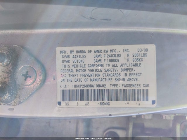 Honda Accord 2.4 Ex-l