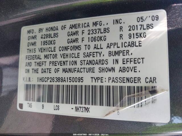 Honda Accord 2.4 Lx