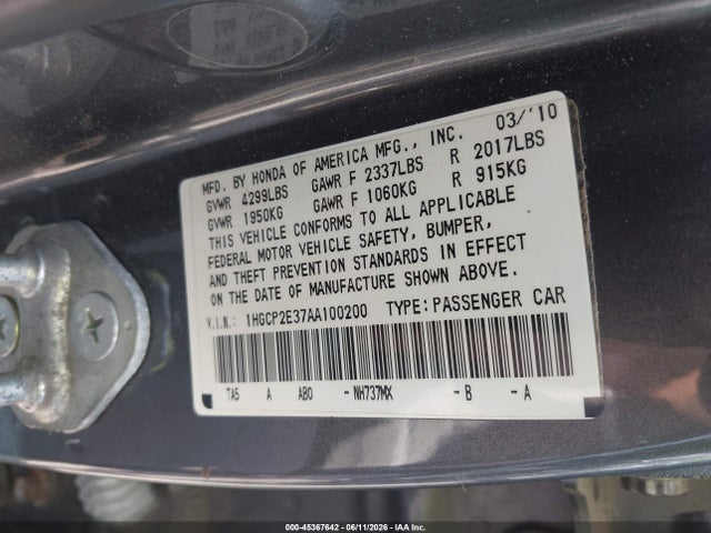 Honda Accord 2.4 Lx
