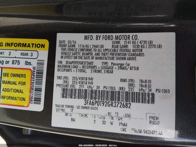Ford Fusion Se