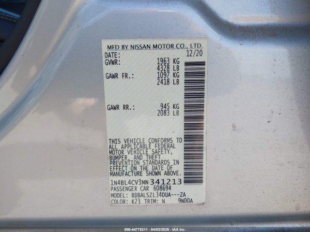 Nissan Altima Sr Fwd
