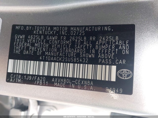 Toyota Camry Le