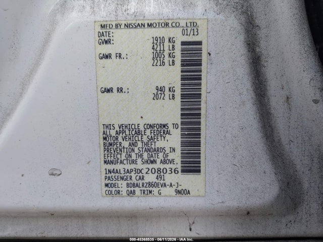 Nissan Altima 2.5 S