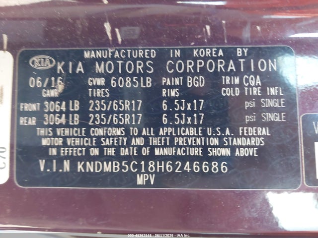 Kia Sedona Lx