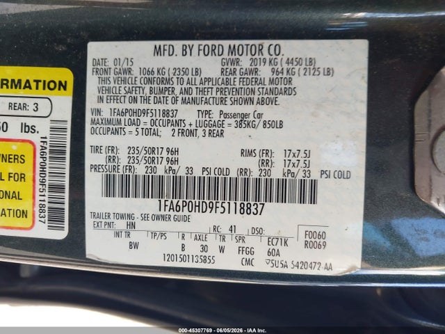 Ford Fusion Se