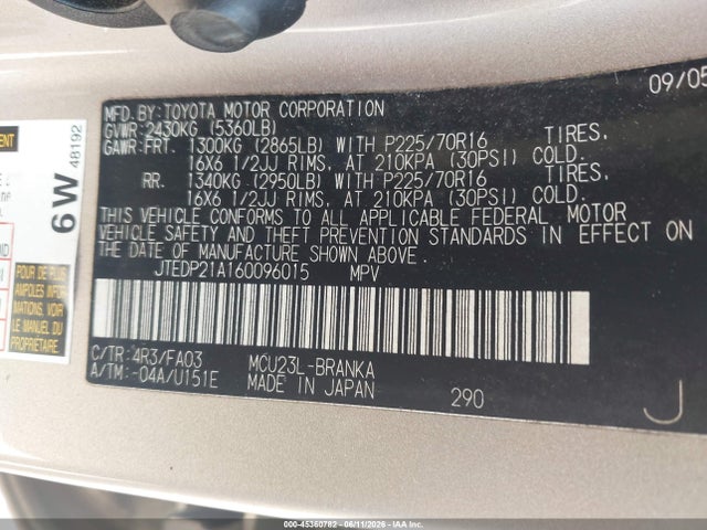 Toyota Highlander V6