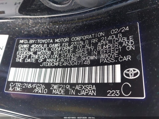 Toyota Corolla Hybrid Nightshade Edition