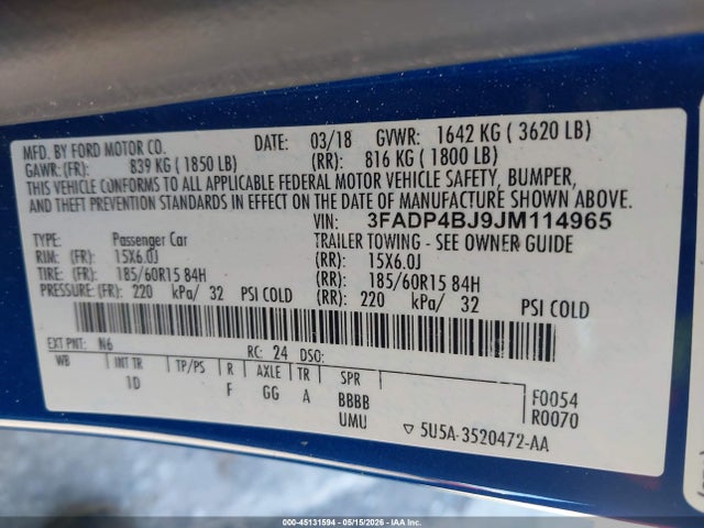 Ford Fiesta Se