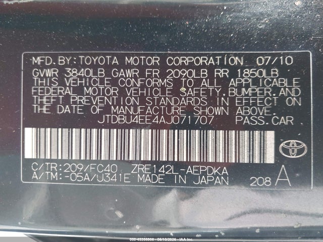 Toyota Corolla Le