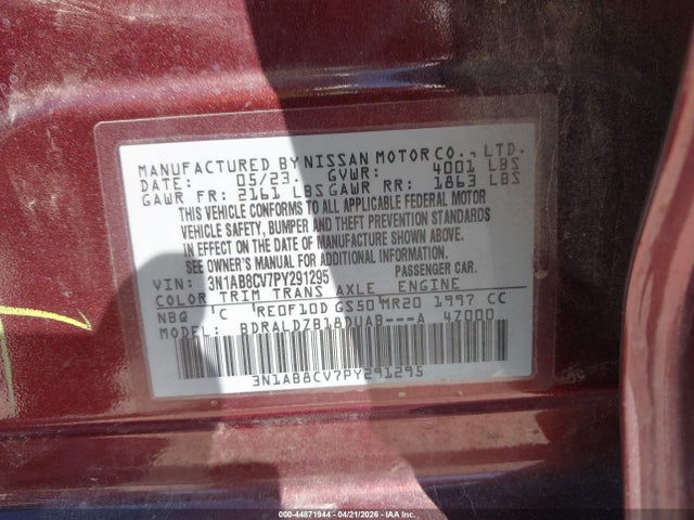 Nissan Sentra Sv Xtronic Cvt