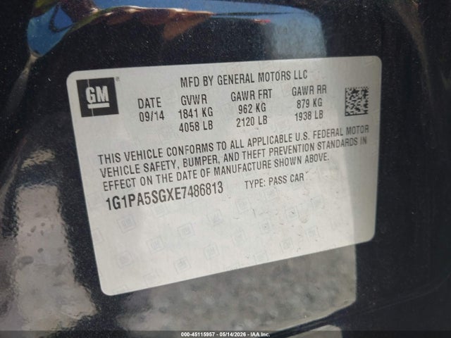 Chevrolet Cruze Ls Auto