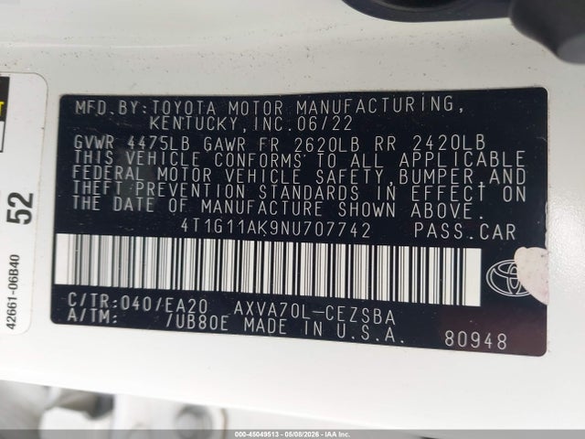 Toyota Camry Se