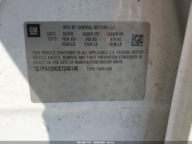 Chevrolet Cruze Ls Auto